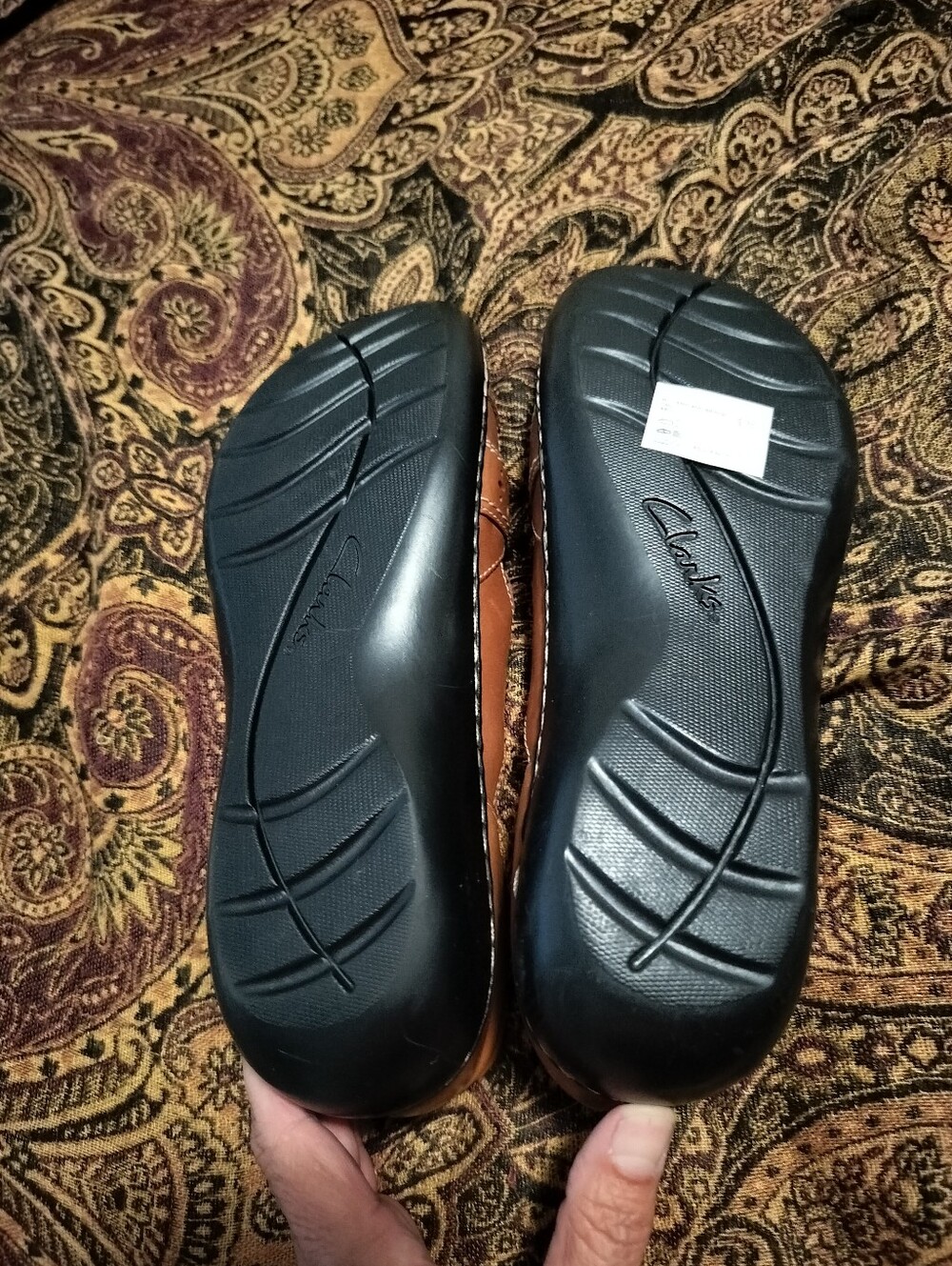 Clarks Women's 10 Ashland Spin Q Leather Mary Jane Flats - Picture 5 of 7